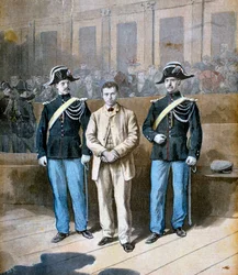イタリアの無政府主義者で暗殺者、サンテ・ジェロニモ・カセリオの裁判、1894年