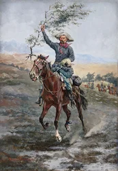 1886年のインディアン戦争における休戦の旗