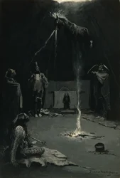 薬馬の行くこと（インドの火の神）1897