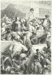 1 Prairial Year III、パリ、1795 年 5 月 20 日の暴動 (彫刻)