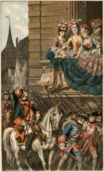 人気曲です。"Pretty Dragon"イラストはフレデリック・セオドア・リックス（1830-1897）の "Chansons et rounds enfantines des provinces de la France "による。