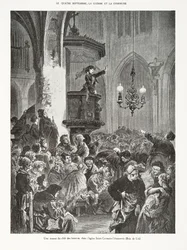 サン＝ジェルマン＝ラ＝オーセロワ教会での婦人会の会合、『Histoire de la Troisieme Republique, Vol.1, l