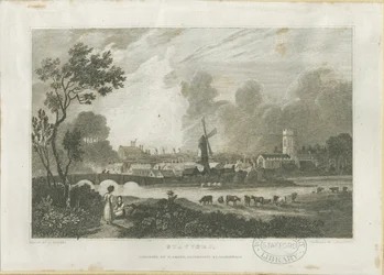 Stafford - South West View: engraving, nd [c 1830] (print)
