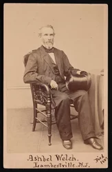 Ashbel Welch 1809-1882 の肖像、1882 年以前。