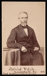 Ashbel Welch 1809-1882 の肖像、1874 年 5 月。