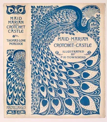 トマス・ラヴ・ピーコック著『メイド・マリアン』と『クロッチェット・キャッスル』のブックカバー、1900年刊