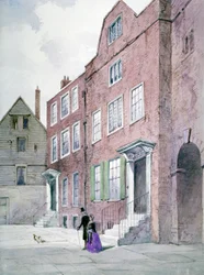 1841年、ロンドン市ナイトライダーストリート、ベルヤード、総督官邸の眺め