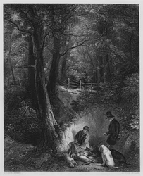 ヴァーノンギャラリーの絵からのカバーサイド（エングレーヴィング