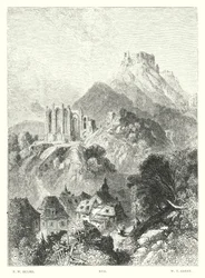 バイロンの「チャイルド・ハロルド」第3番、第46番（彫刻）。