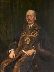 ハーバート・ワイルドの肖像 1913-14年頃 油彩・カンヴァス