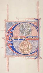 照らされたイニシャル C、1830-62。
