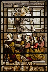 アン・ド・モンモランシー1493-1567とサヴォイのマドレーヌ1510-1586、1544の娘たちの肖像