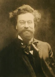 フランスの作曲家、クロード・テラッセ（1867-1923）の肖像。