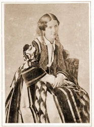1851年にマドモアゼル・レイチェルと呼ばれたエリザベート・フェリックスの肖像（フランスの悲劇家、1821年～1858年