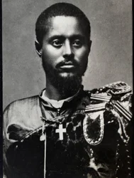 Ras Makonnen（1852-1906）の肖像。エチオピアのハラール州の総督であり知事。