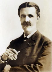フランスの作曲家、ヴァンサン・ダンディ（1851-1931）の肖像。