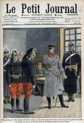 ドイツの将軍が2人のフランス人脱走兵（辺境連隊のドラゴン）に愛国心のレコンを与えた「Un soldat ne doit pas deserter le drapeau qu