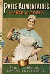 Au Char de Ceresパスタの広告、1900年頃