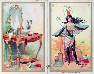 Floreine化粧品の広告、1900年頃