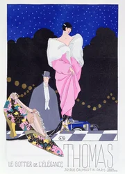 1924年のファッション雑誌Art-Gout-BeauteのBootmaker Thomasの広告