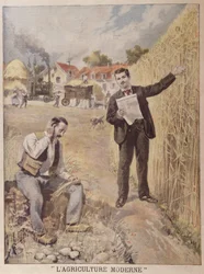 雑誌LAgriculture Moderneの広告、Le Petit Journal、1897年4月4日（カラー彫刻）