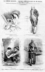 バルザック作品の広告ページ-『シャリヴァリ』1842年7月号掲載