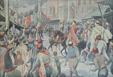 1918年にルペレリンからダマスカスに進出したアングロアラブ軍