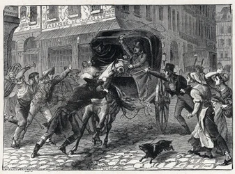 ヴァンデ戦争の主席シュアンであったジョルジュ・カドゥダル（1771-1804）の逮捕（3月9日