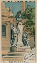 オーギュストコント、哲学者、1798〜1857年、ソルジヌ広場