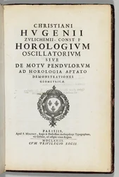 おそらくクリスティアーン・ホイヘンス（1629-95）、パリ：F.Muguetによる曲線または振り子幾何学の動きの著者自身の注釈付きコピー
