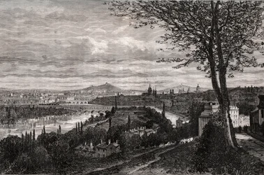 ベルビュー（セーヌ・エ・オワーズ） - V.A.マルト・ブラウン著「La France illustree: geographie, histoire, administration statistique」に掲載された彫刻。 1884年