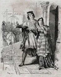 モンフォールのベルトレード（1070-1117） フランス王フィリップ1世とフランス王妃 - - アンケティル作「フランス史」より。19世紀には