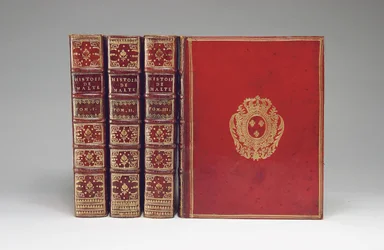 Rene AubertVertotによる「TheHistoryof the Knights of Malta」の製本、パリ、1726年発行