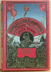 Jules Verne（1828-1905）による海底20,000リーグのブックカバー1870