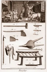 ブーシェ - ブッチャー - ブッチャー - ドゥニ・ディドロ（1713-1784）とジャン・ダランベール（1717-1783）による「大百科事典（The Great Encyclopedie, ou Dictionnaire Raisonne des Sciences, des Arts et des Metiers）」（科学、芸術、職業の百科事典または辞典）。