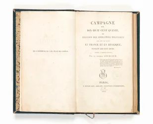 1815年のキャンペーン」、ガスパール・グルゴー作