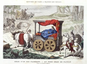 怠け者の王様のチャールと農民の馬車 - 1881年「世紀を越えたパリ」にて
