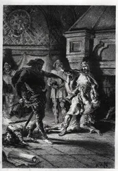 Childebert I (c498-558) at the Murder of his Brothers
