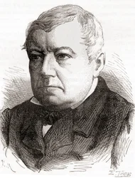 クリスティアン・フリードリヒ・シェーンバイン、1870年頃に出版された『Les Merveilles de la Science』より（エングレーヴィング）
