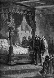 フランソワ2世の死に際のコリニー - ギゾーの『フランス史』より