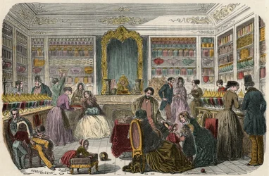 19世紀のパリの洋菓子店 - Edmond Texier 1852年の「Tableau-de-Paris」に掲載された図版