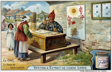 Koreas: the fortune teller - chrome.Liébig, v.1900