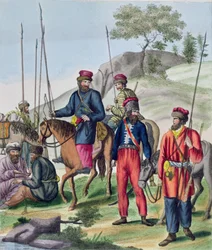 1814年頃のロシア軍のコサック