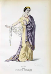 ジャン・ラシーヌ（1639-1699）の同名作品「ペドル」の衣装 19世紀パリ、フランスのコメディ
