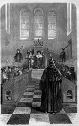 ナルボンヌ公会議（1054年）：神の平和を確立した公会議の一つ。モーリス・ラシャトレ著「Histoire des Papes-Rois-Queen and Empereurs a travers les centuries」に掲載されている図版