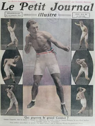 カーペンティエとデンプシーの戦いを特集したルプチジャーナルの表紙、1921年