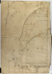 セントポールズ大聖堂のドームの断面図（測定値）