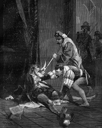 ペトルス・ラムスの死Pierre de La Ramee ヒューマニスト、フランスの数学者・哲学者（1515 -1572）。