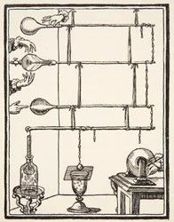 エレクトリックとレアフィーを描き下ろし、1753年、ボリスメスチェルスキー（d.1957）によるコピー、ヒストワールデラナシオンフランセーズ、サイエンス、ボリュームI＆II、ガブリエルハノトー（1853-1944）、1924（lith