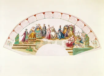 1733年にダンスとカーニバルオブネイションズを祝うファンのためのデザイン